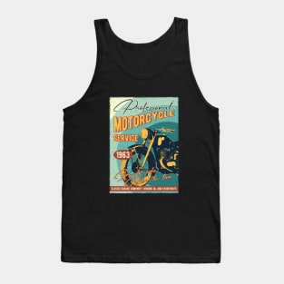 Motorcycle service poster Tank Top